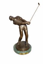 Bronze Golfer Sculpture – Solid Bronze Statue