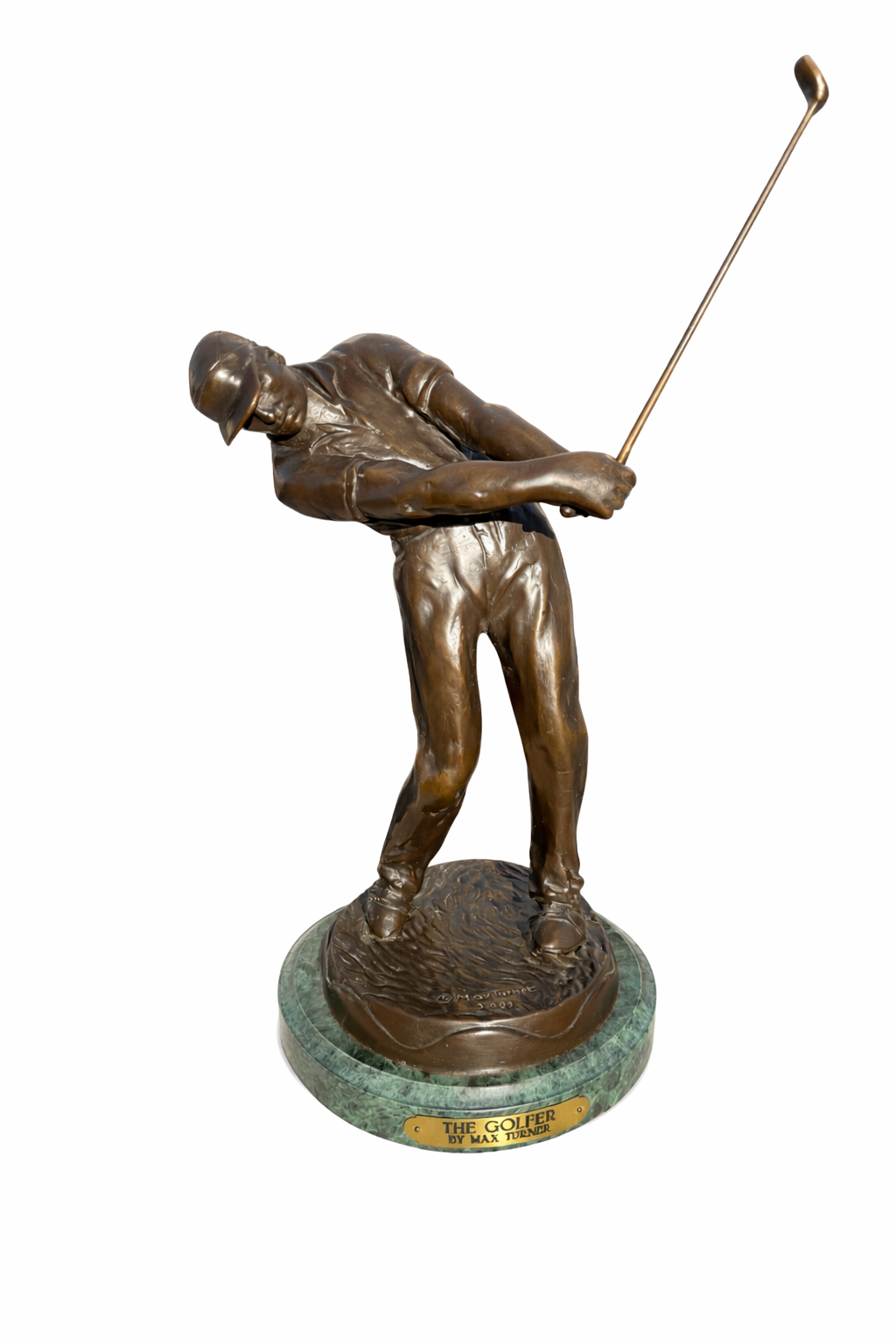 Bronze Golfer Sculpture – Solid Bronze Statue