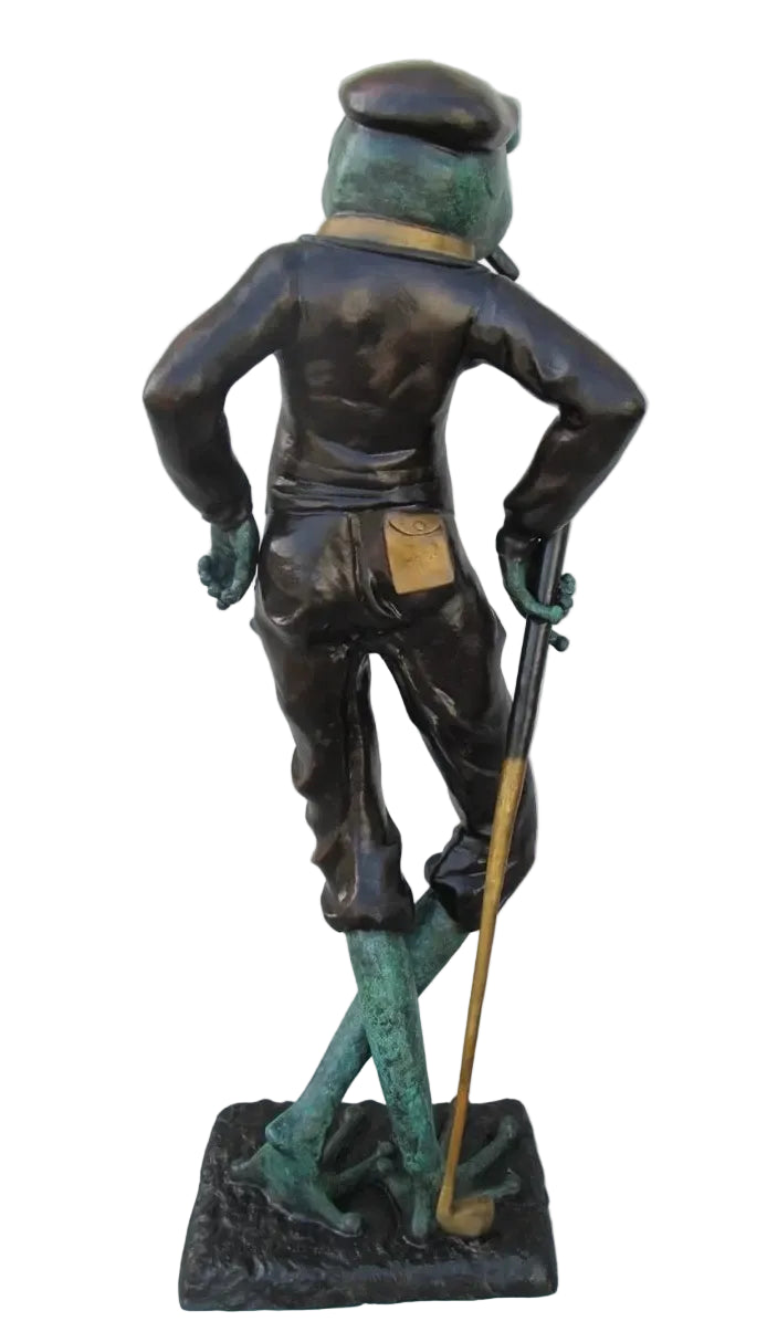Golfing Frog with Cigar