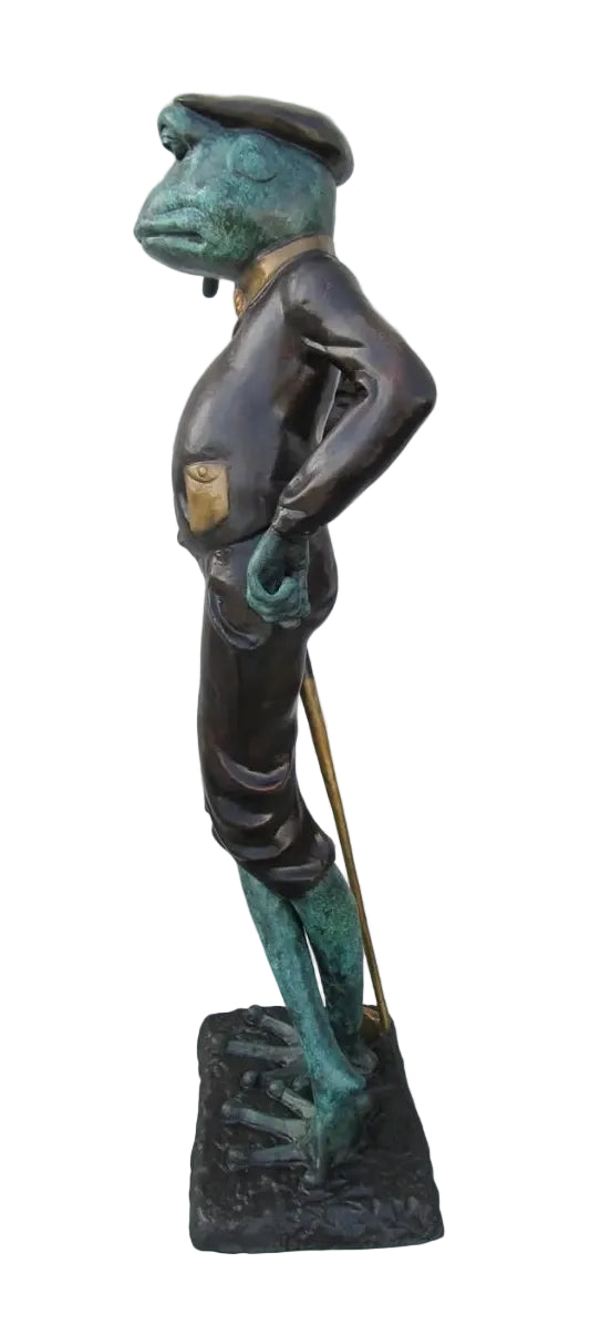 Golfing Frog with Cigar