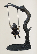 The Swing Bronze Statue