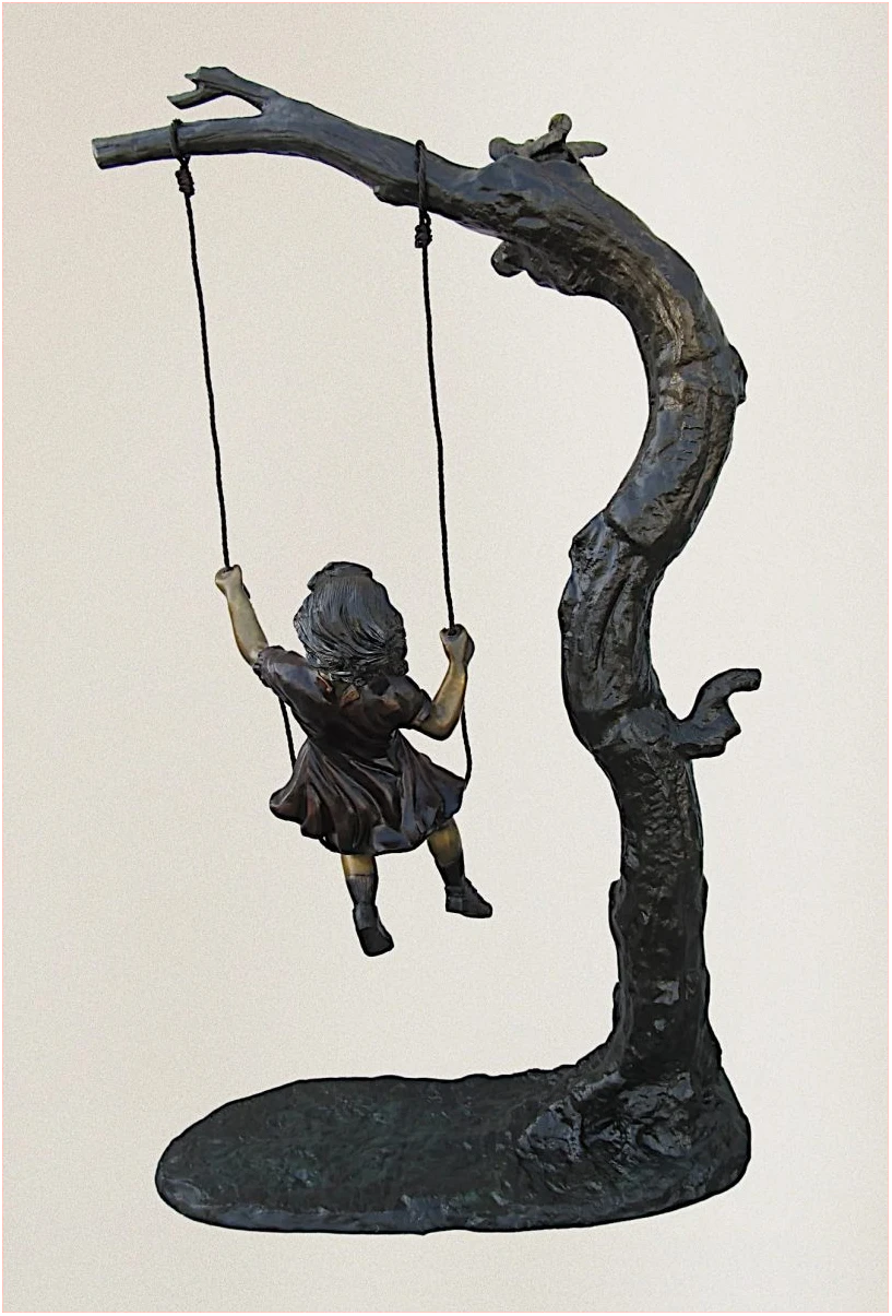 The Swing Bronze Statue