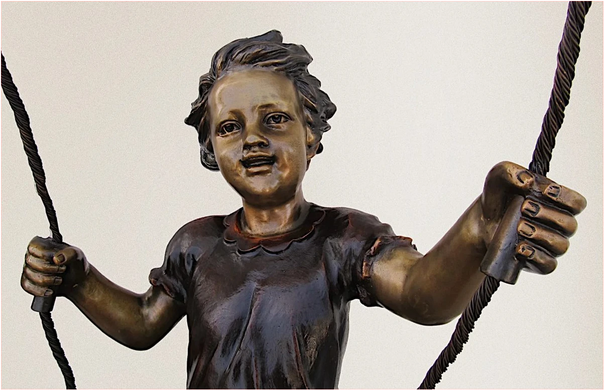 The Swing Bronze Statue
