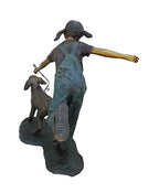 Girl and Dog Running Free