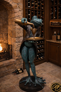 Monumental Frog Pouring Wine