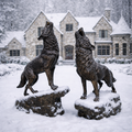 Pair of Howling Wolves