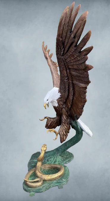 Heroic Eagle with Snake