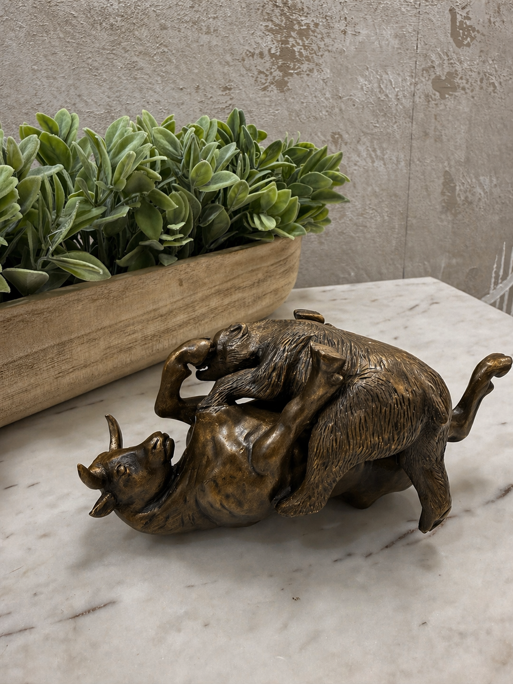 Bronze Bear & Bull - Reversible