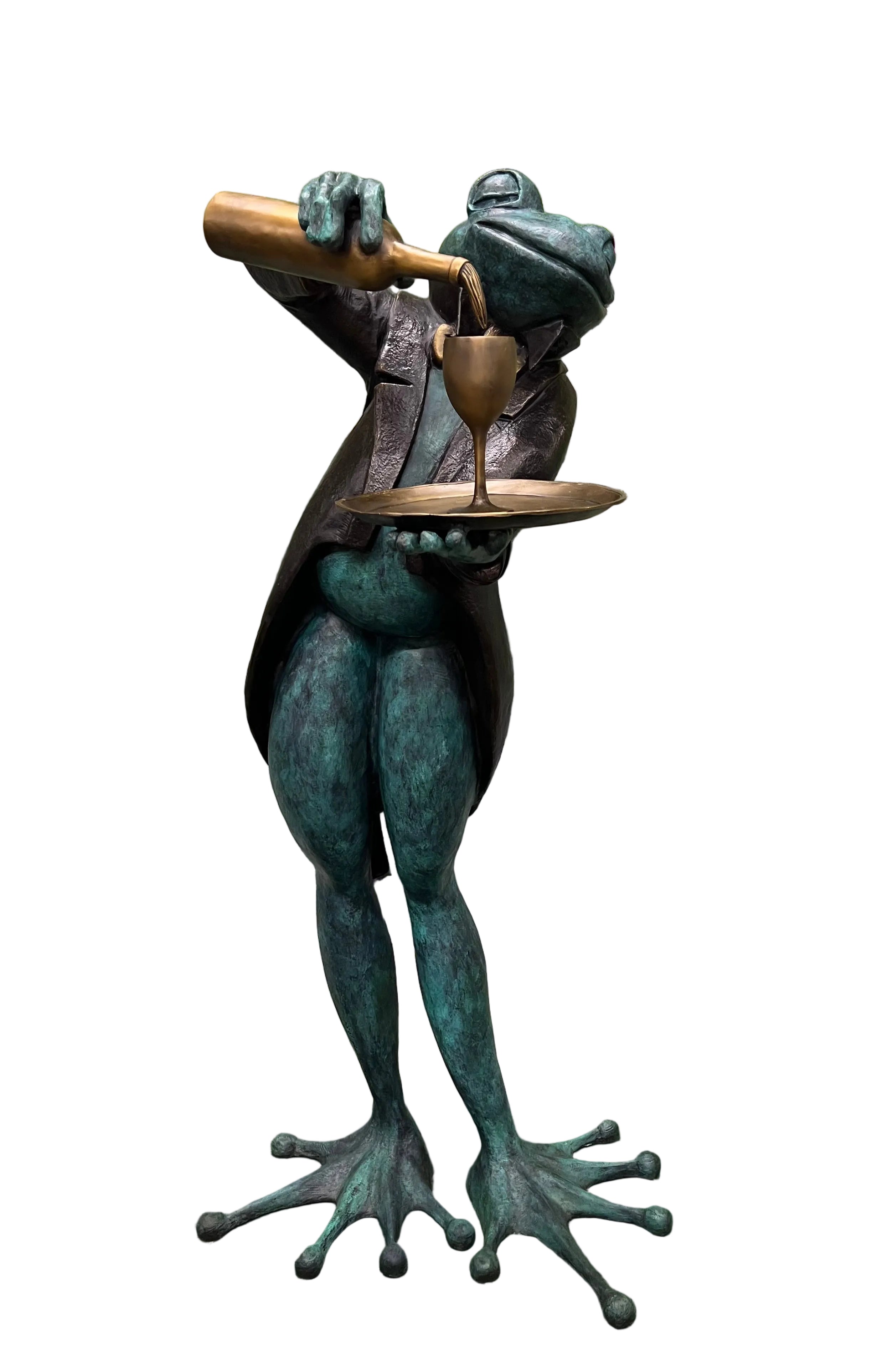 Monumental Frog Pouring Wine
