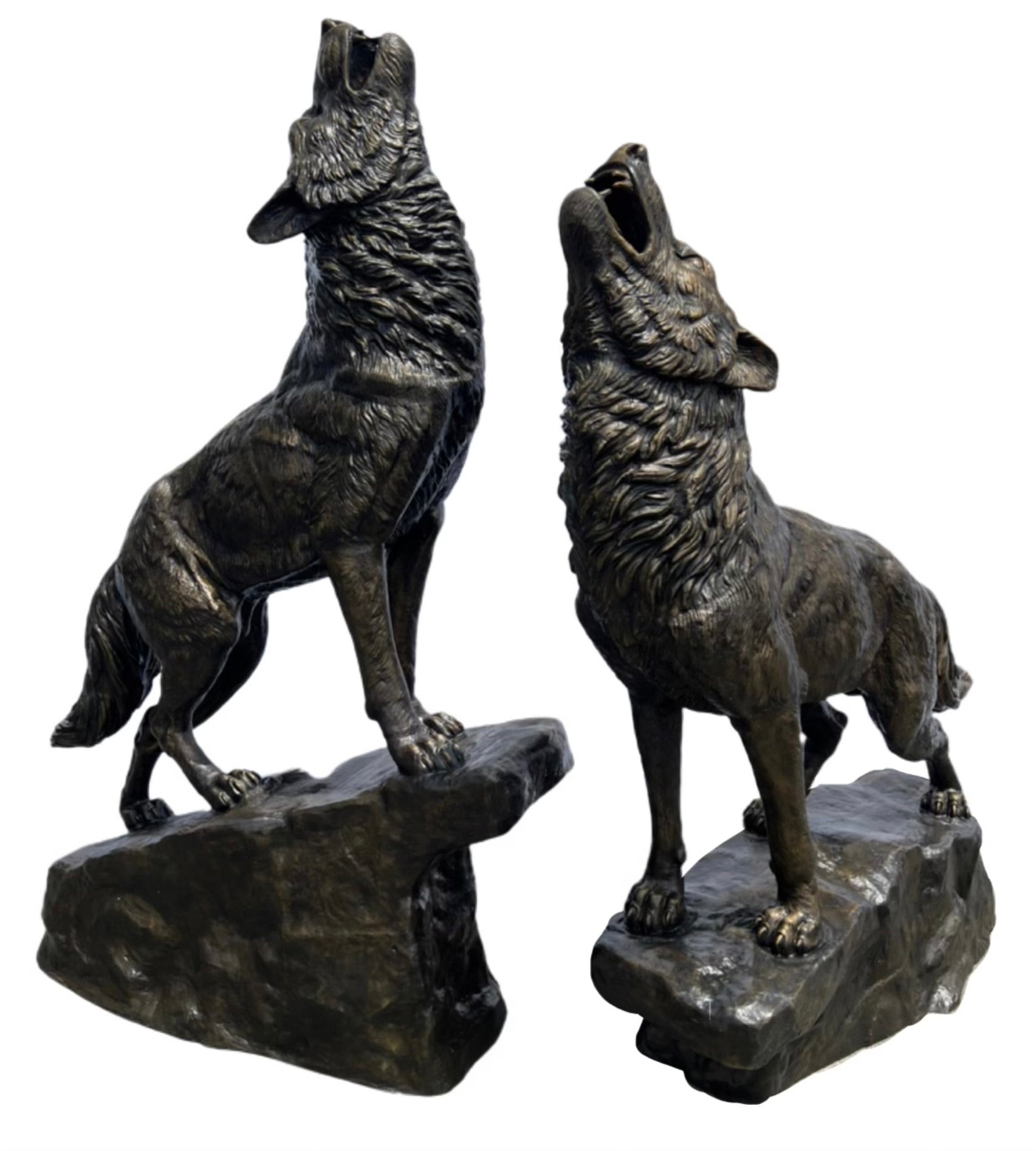 Pair of Howling Wolves