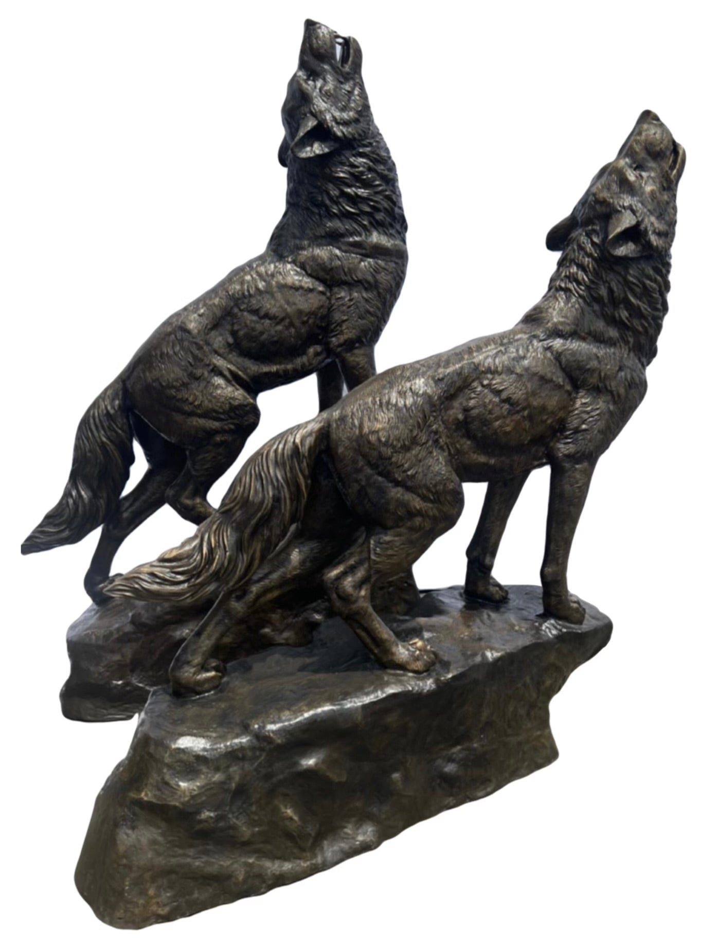 Pair of Howling Wolves
