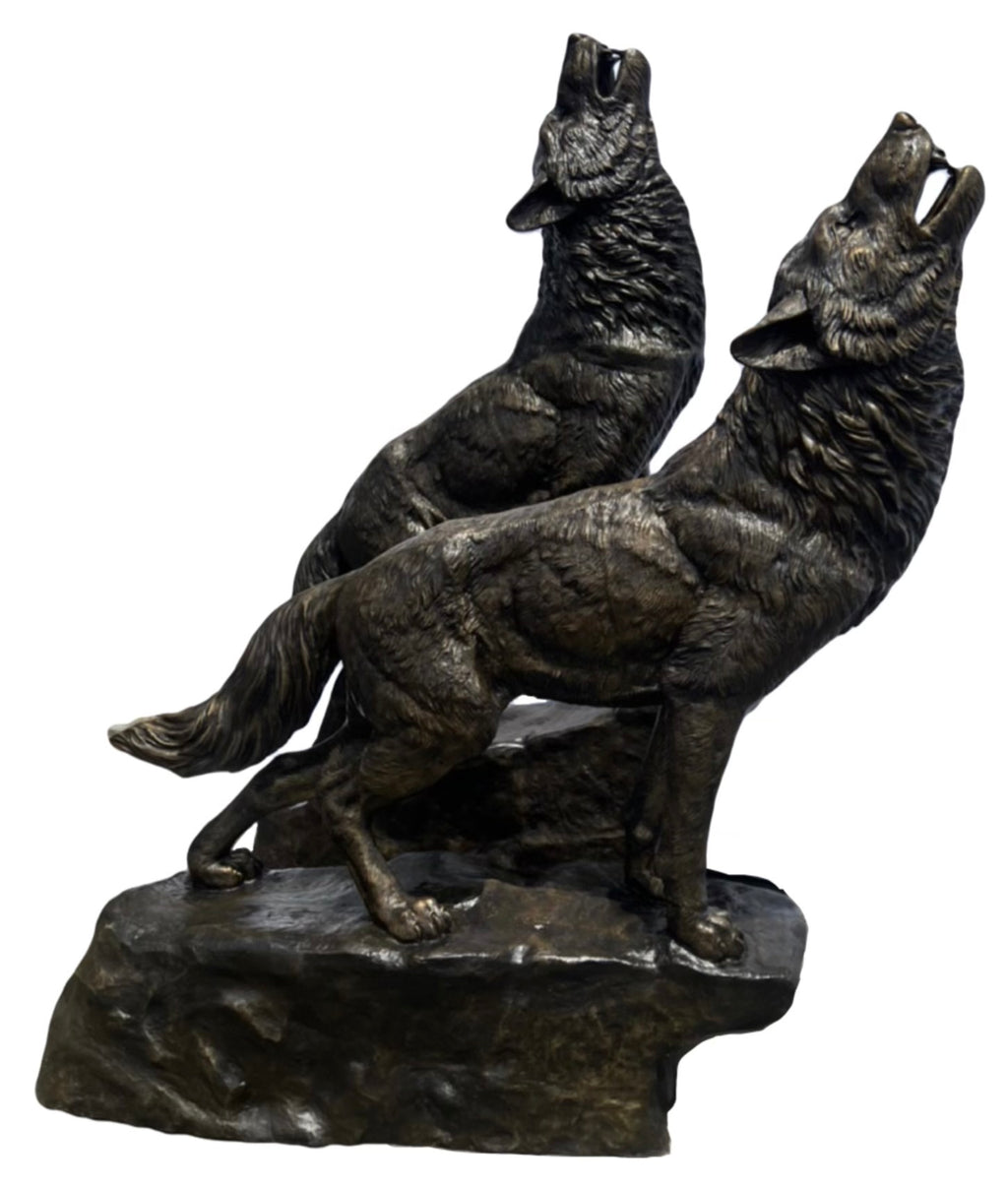 Pair of Howling Wolves
