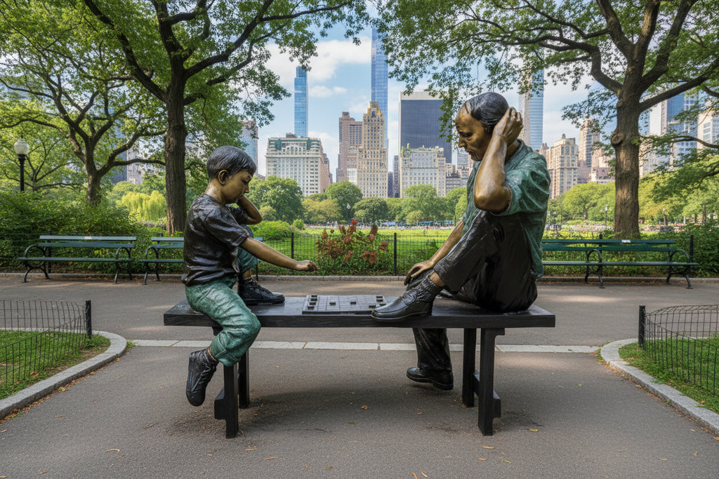 Monumental Checker Players
