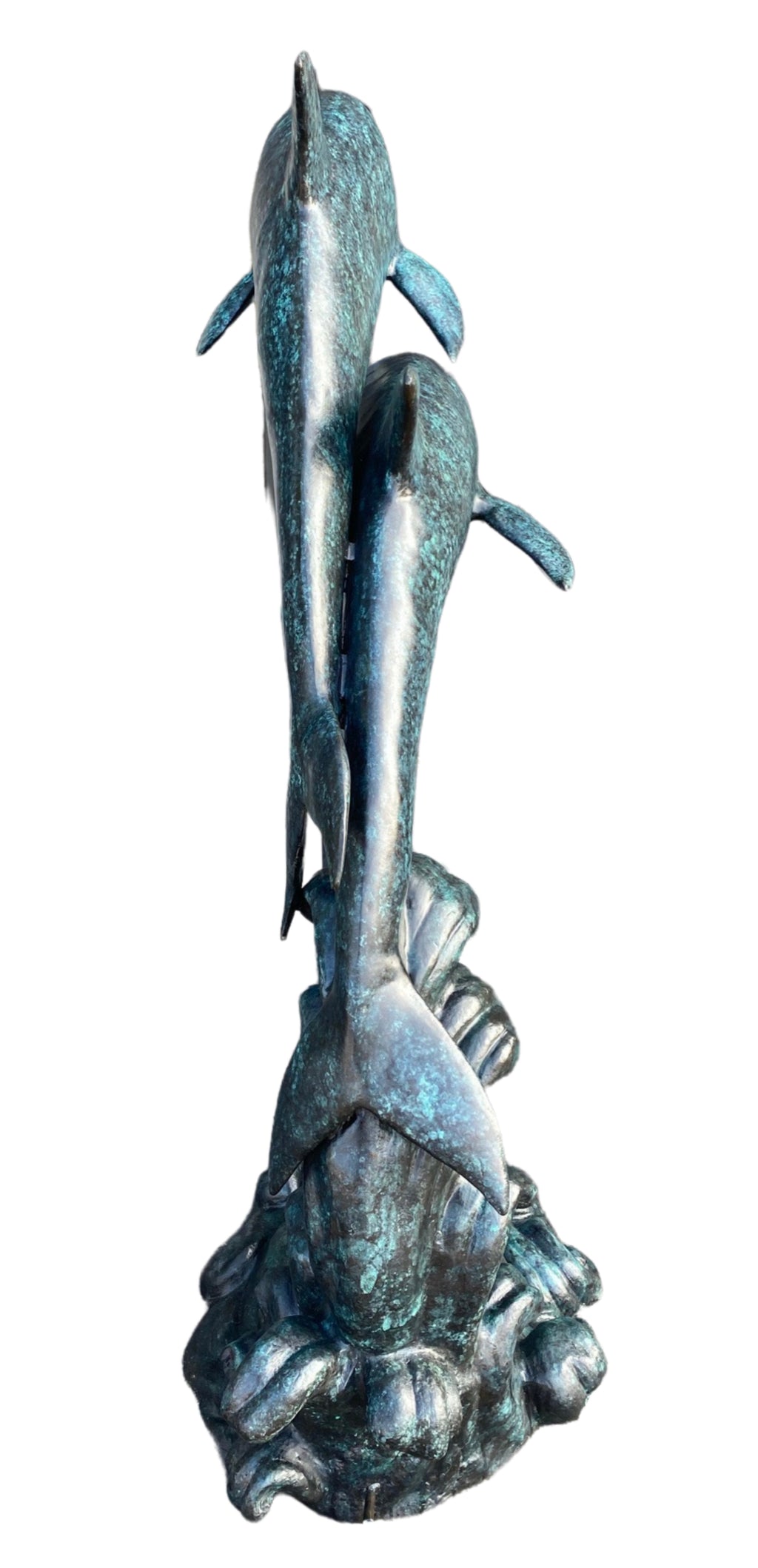 Monumental Two Dolphins Fountain