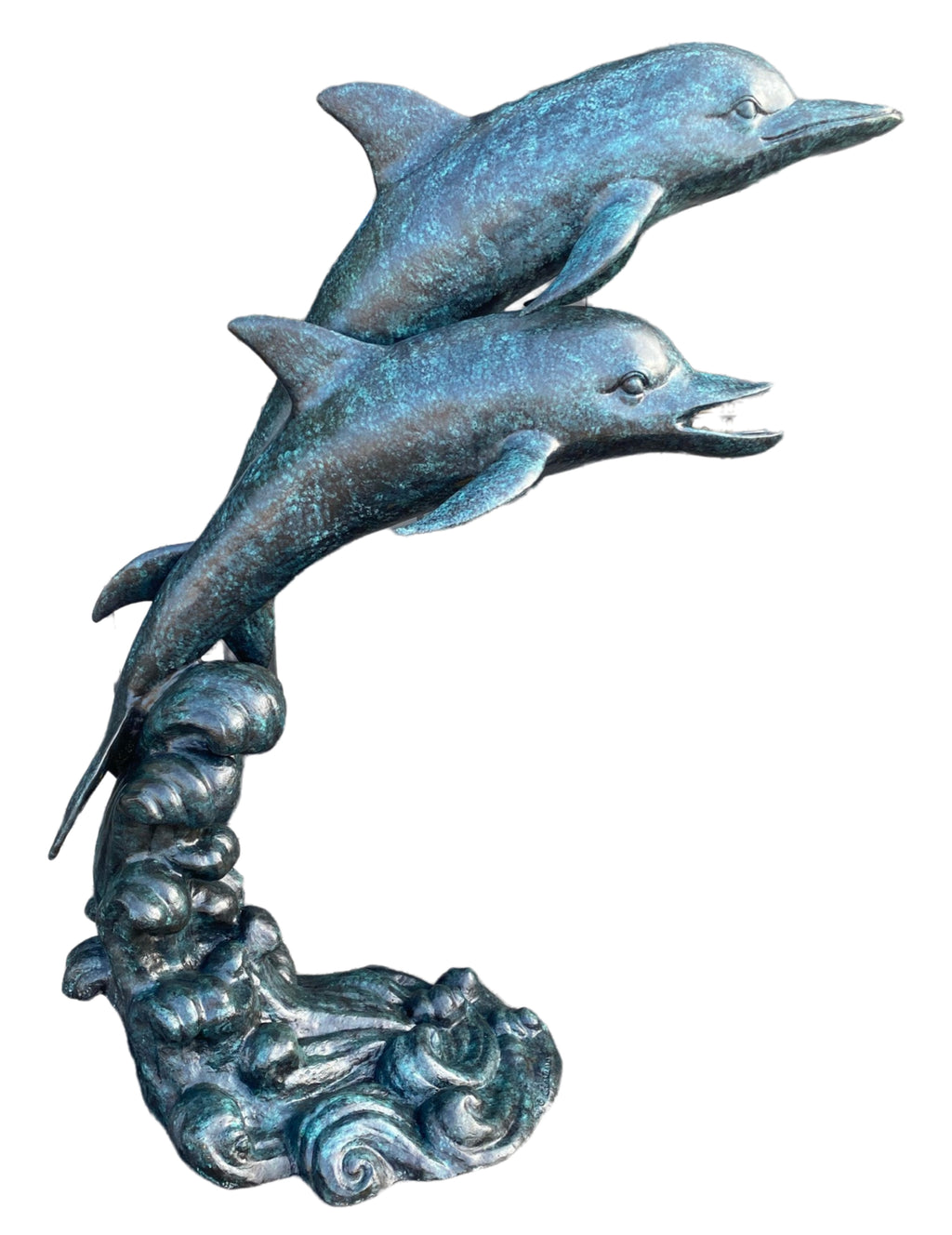 Monumental Two Dolphins Fountain