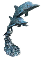 Monumental Two Dolphins Fountain
