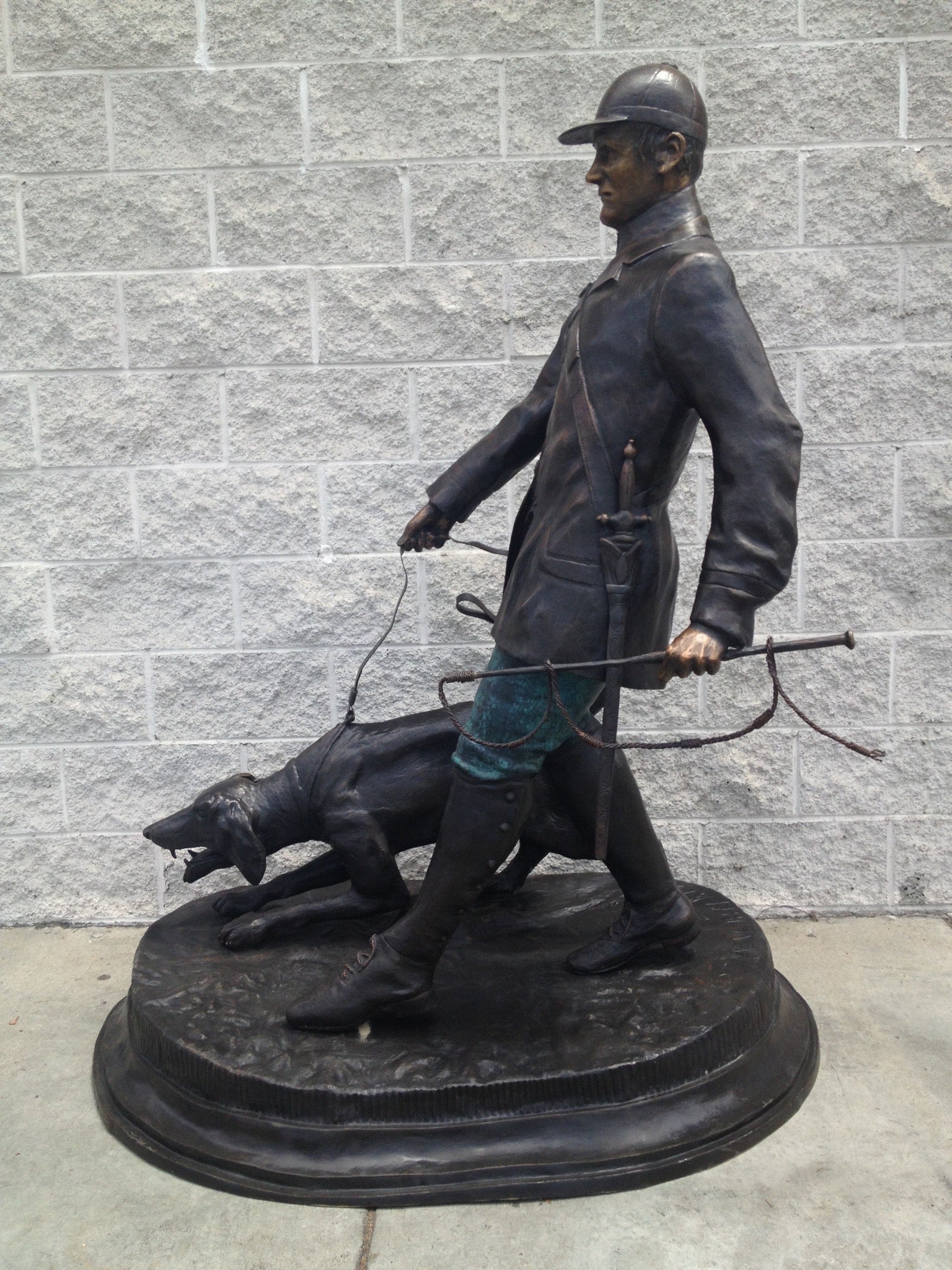 English Hunter with Hound