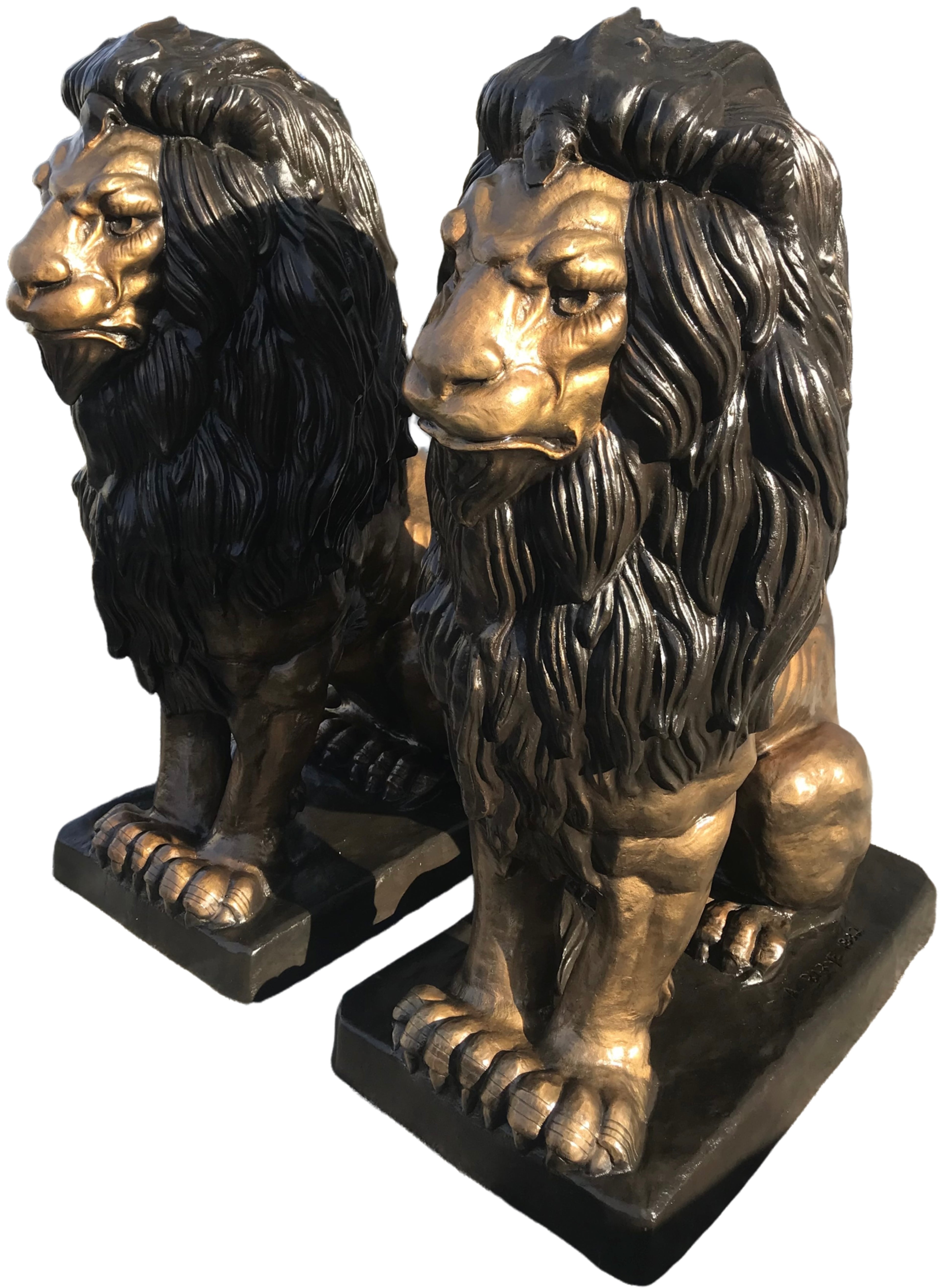 Monumental Seated Lion