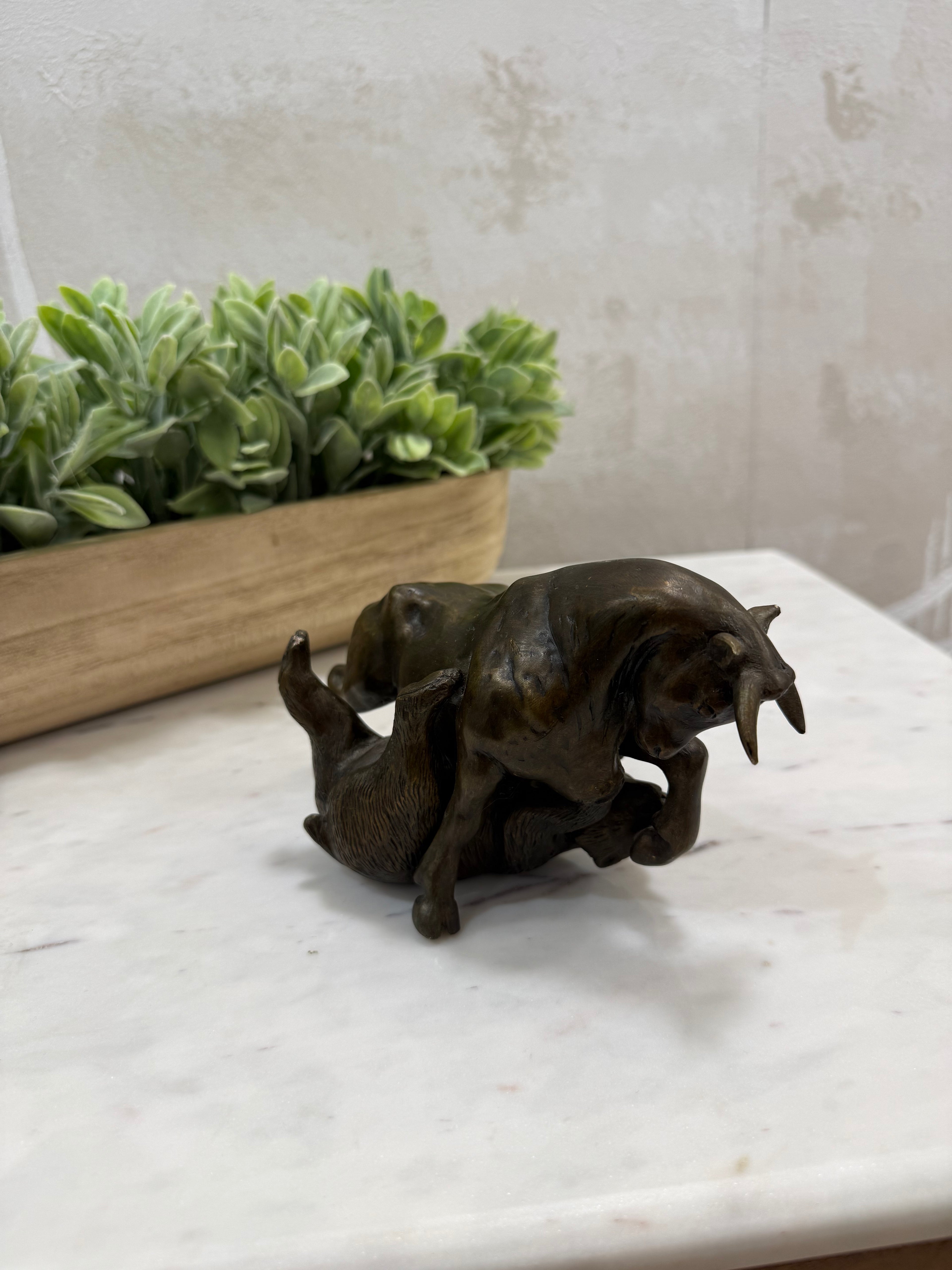 Bronze Bear & Bull - Reversible
