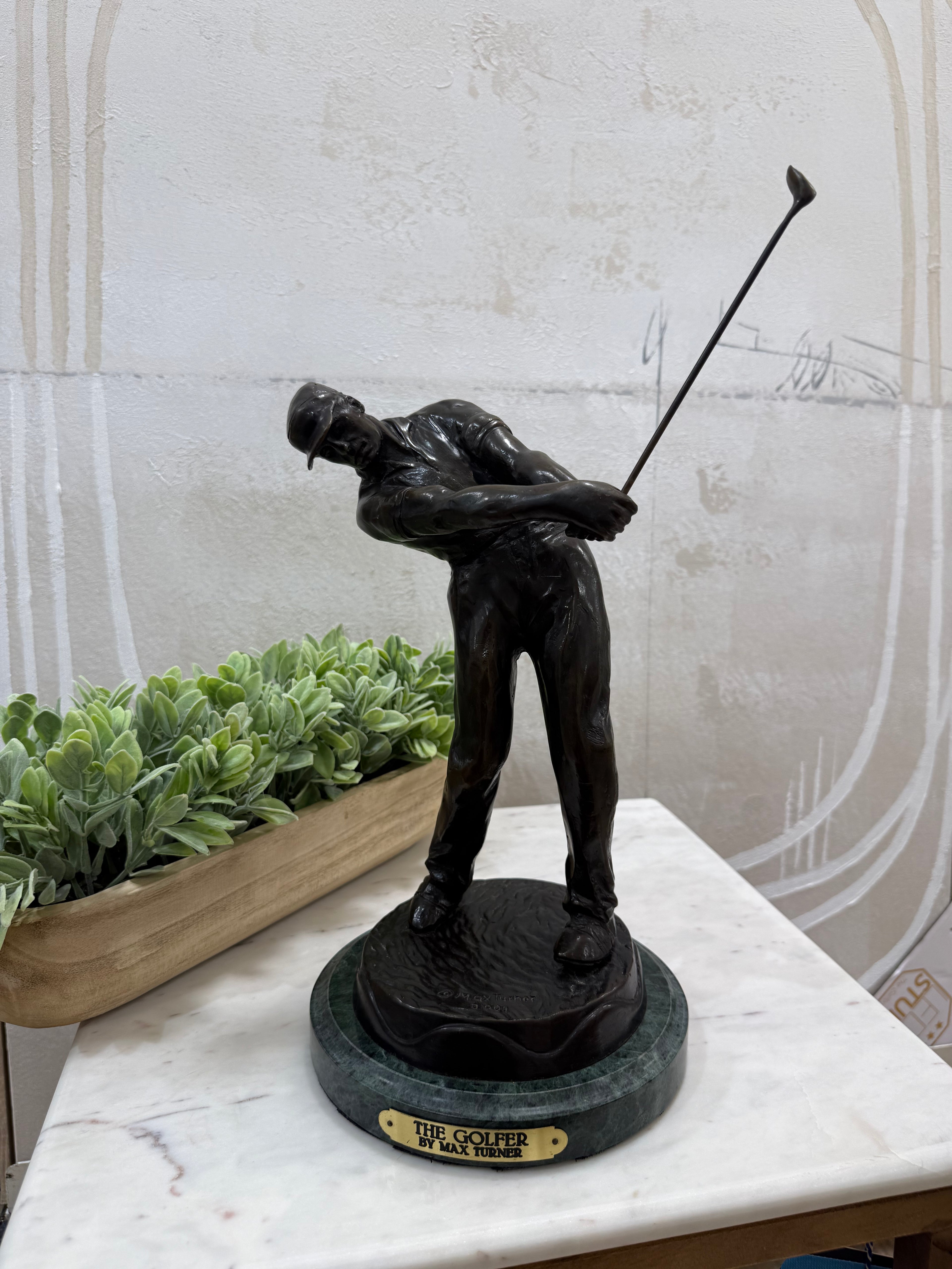 Bronze Golfer Sculpture – Solid Bronze Statue