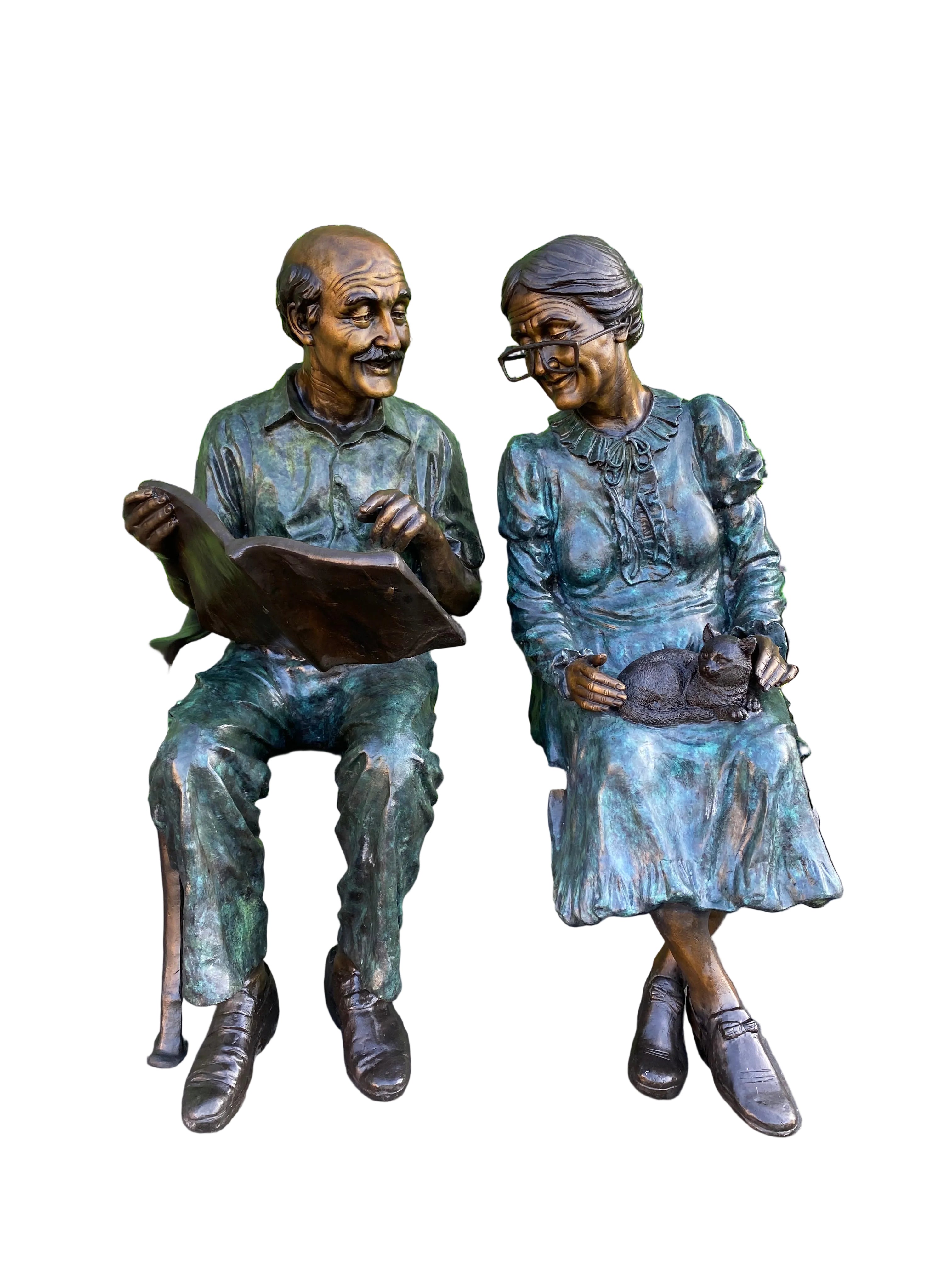 Grandparents on Bench