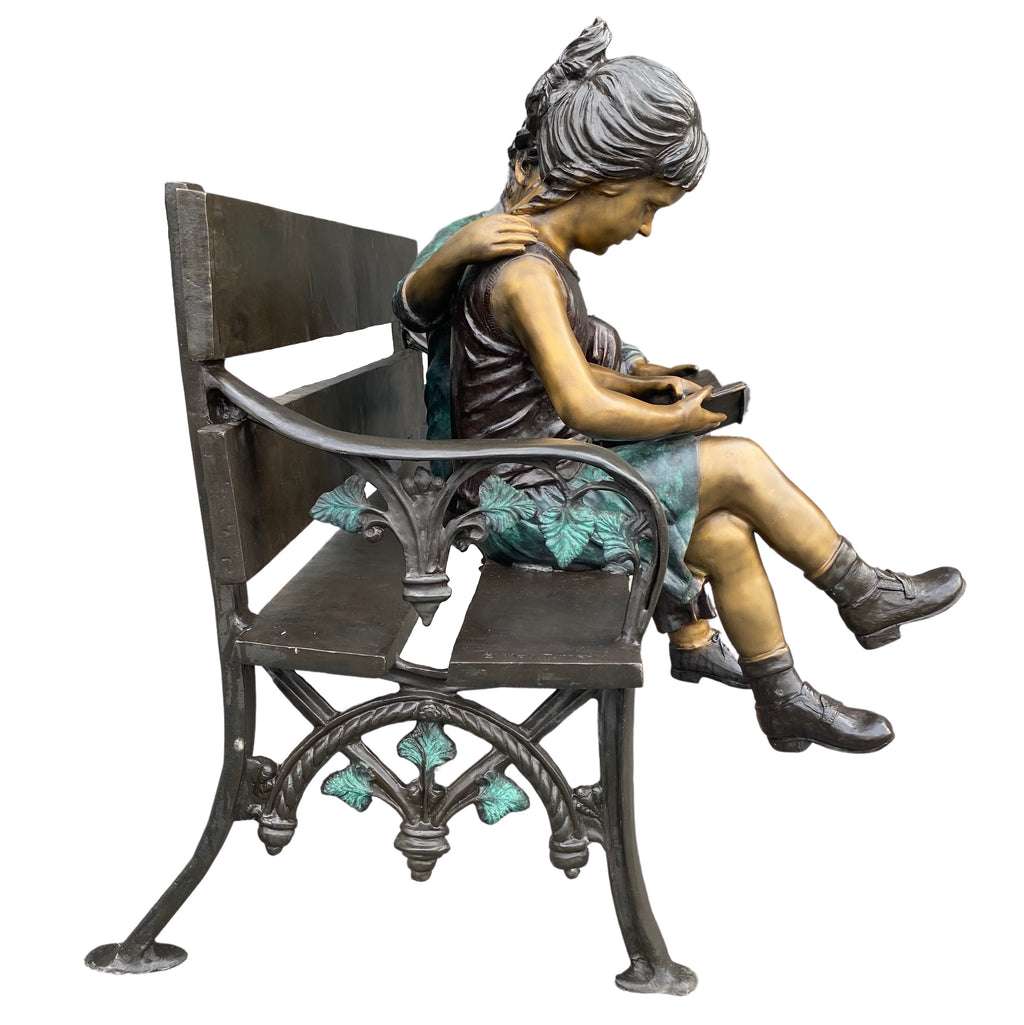 Two Children on Bench
