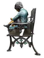 Two Children on Bench