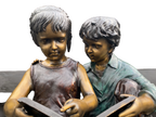 Two Children on Bench