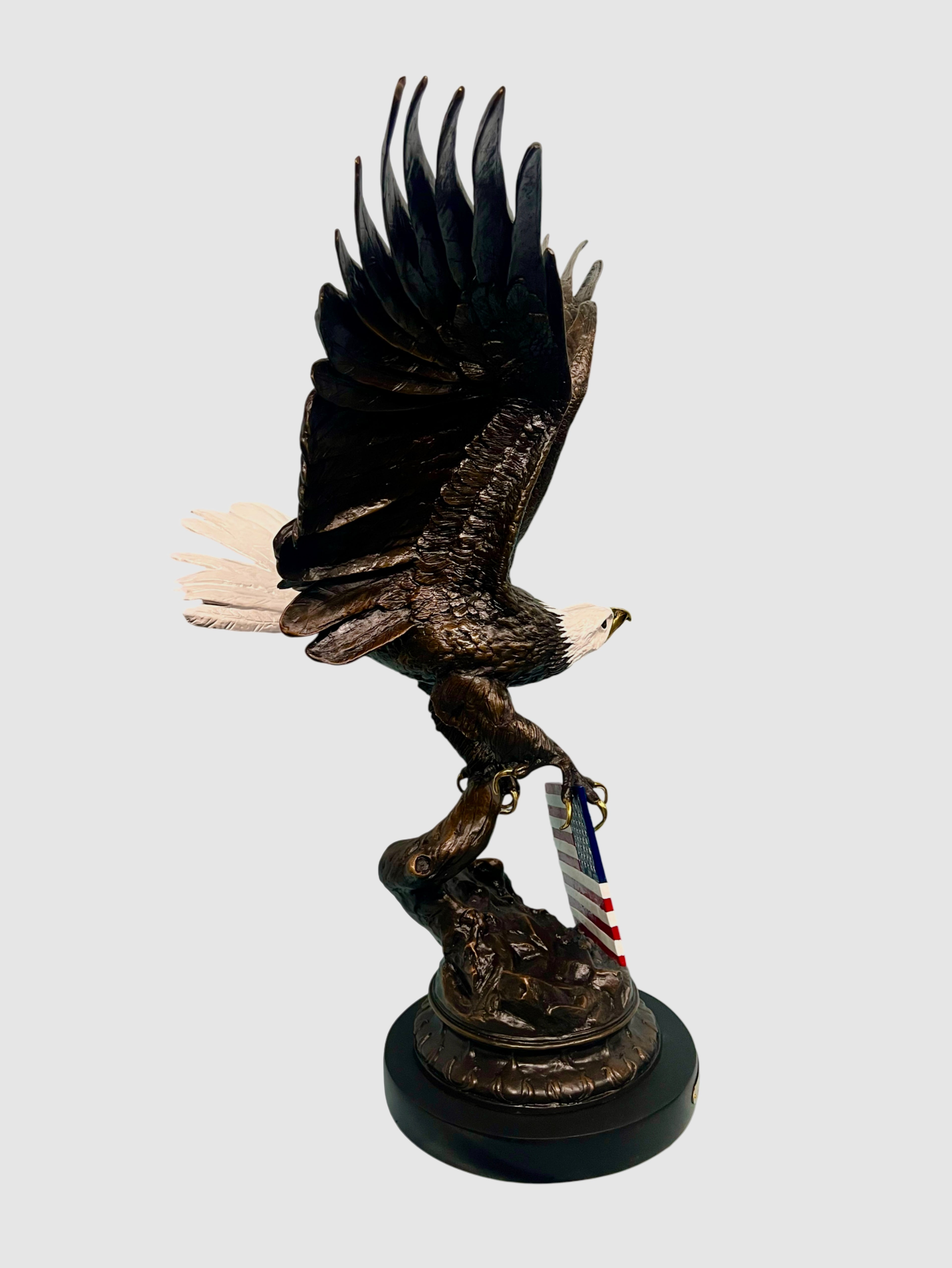 Eagle with American Flag