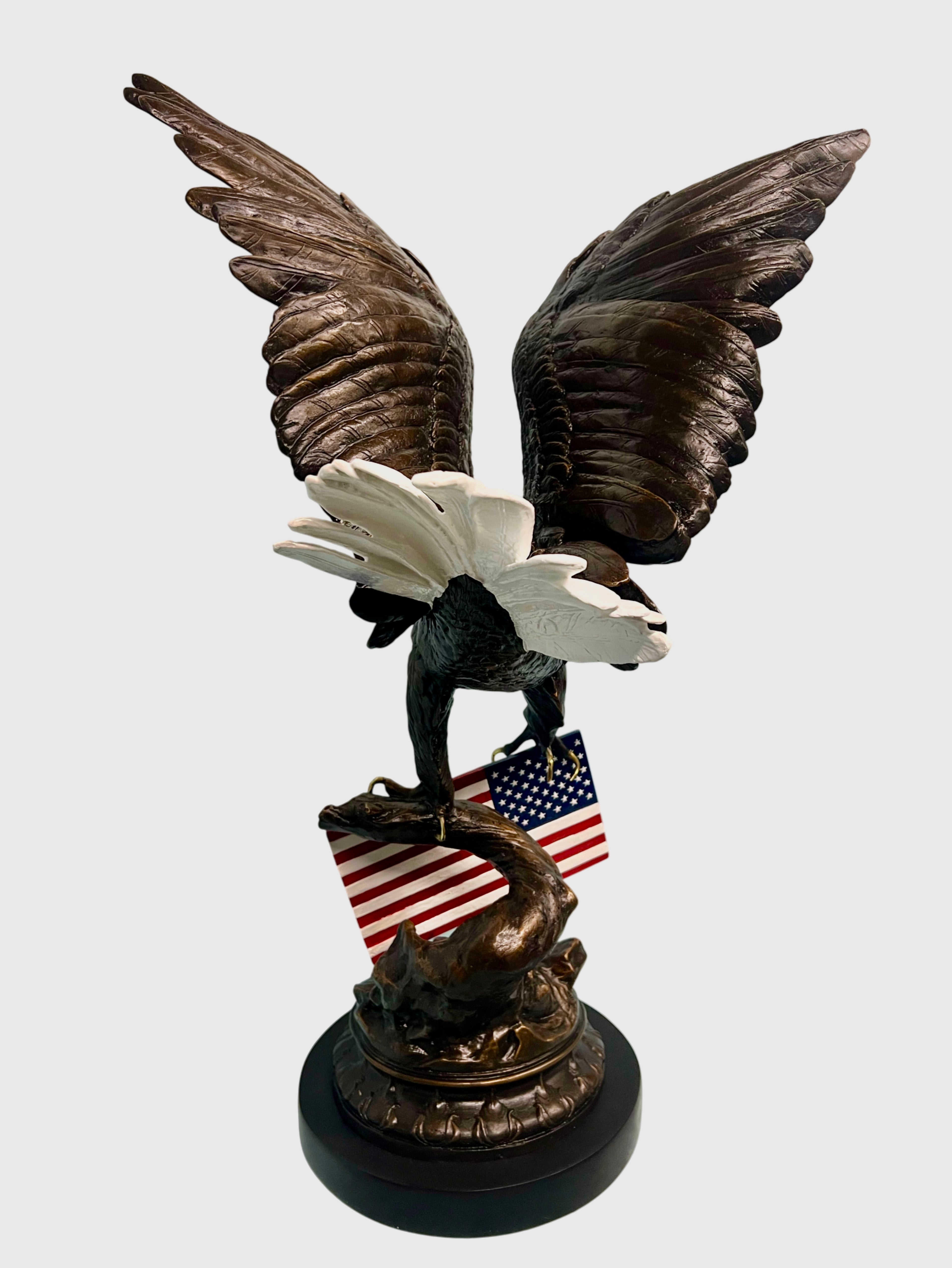 Eagle with American Flag