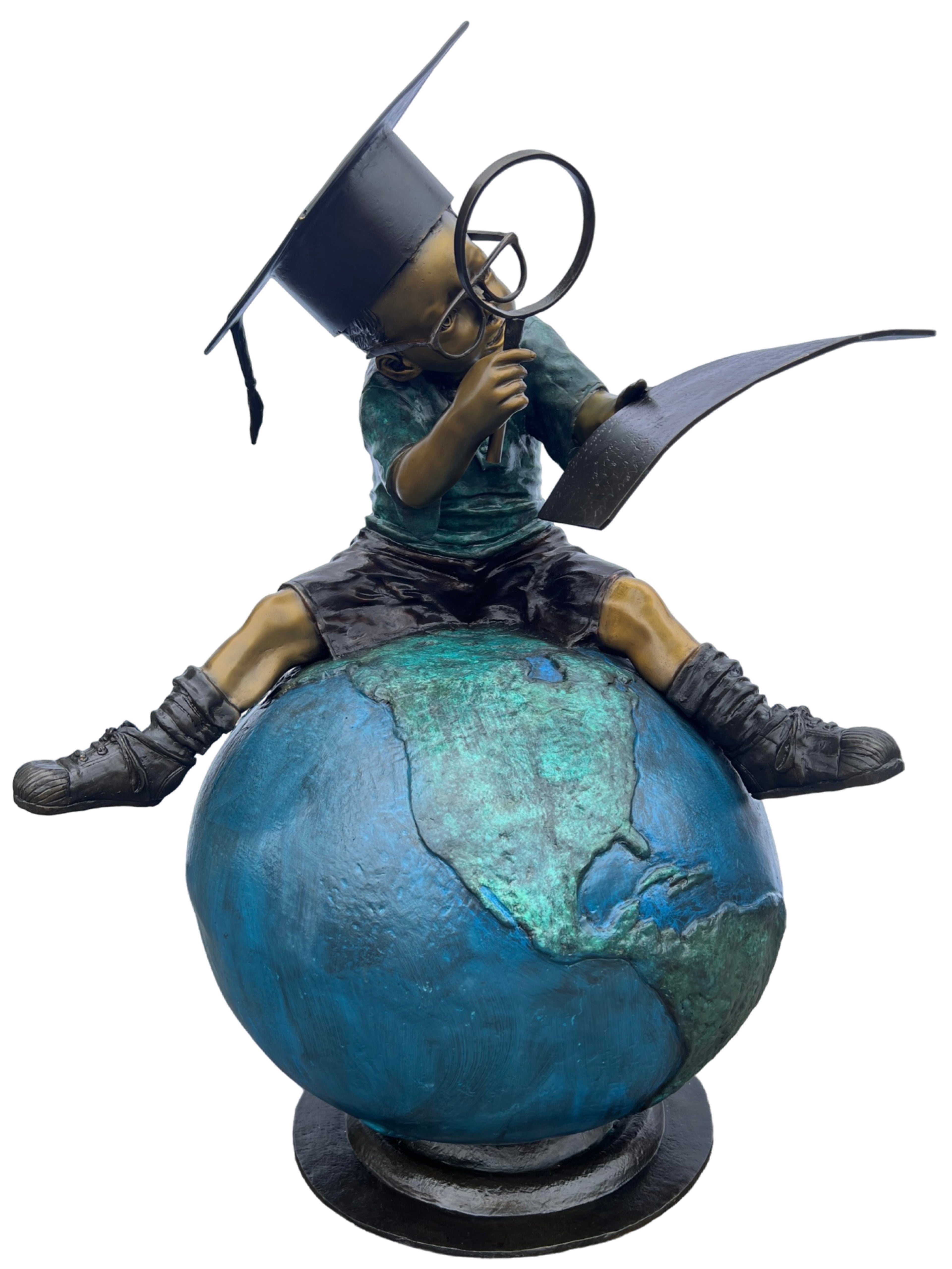 Monumental Boy on Globe