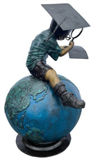 Monumental Boy on Globe