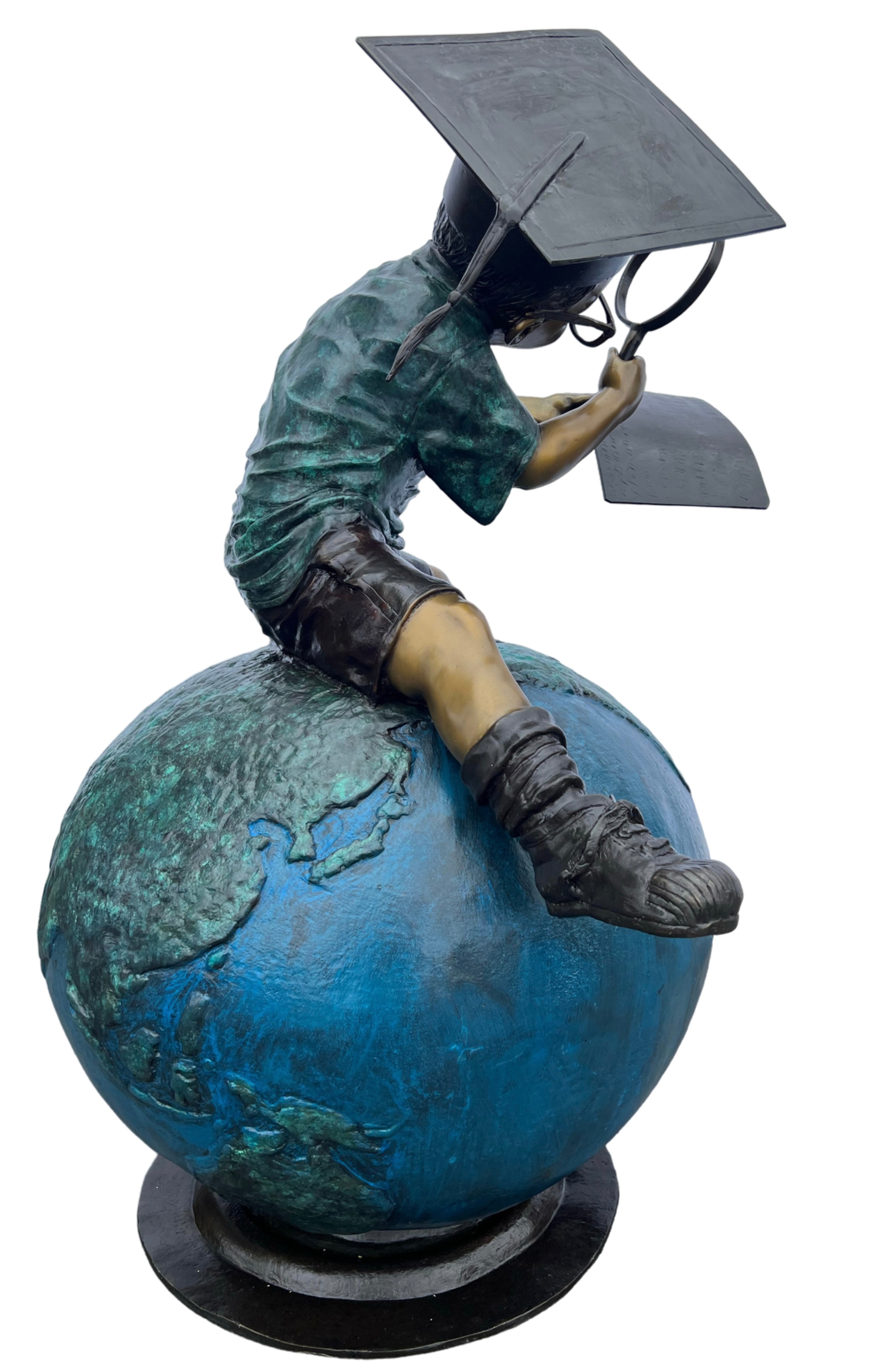 Monumental Boy on Globe