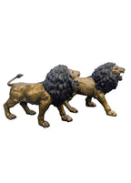 Monumental Standing Lions Pair