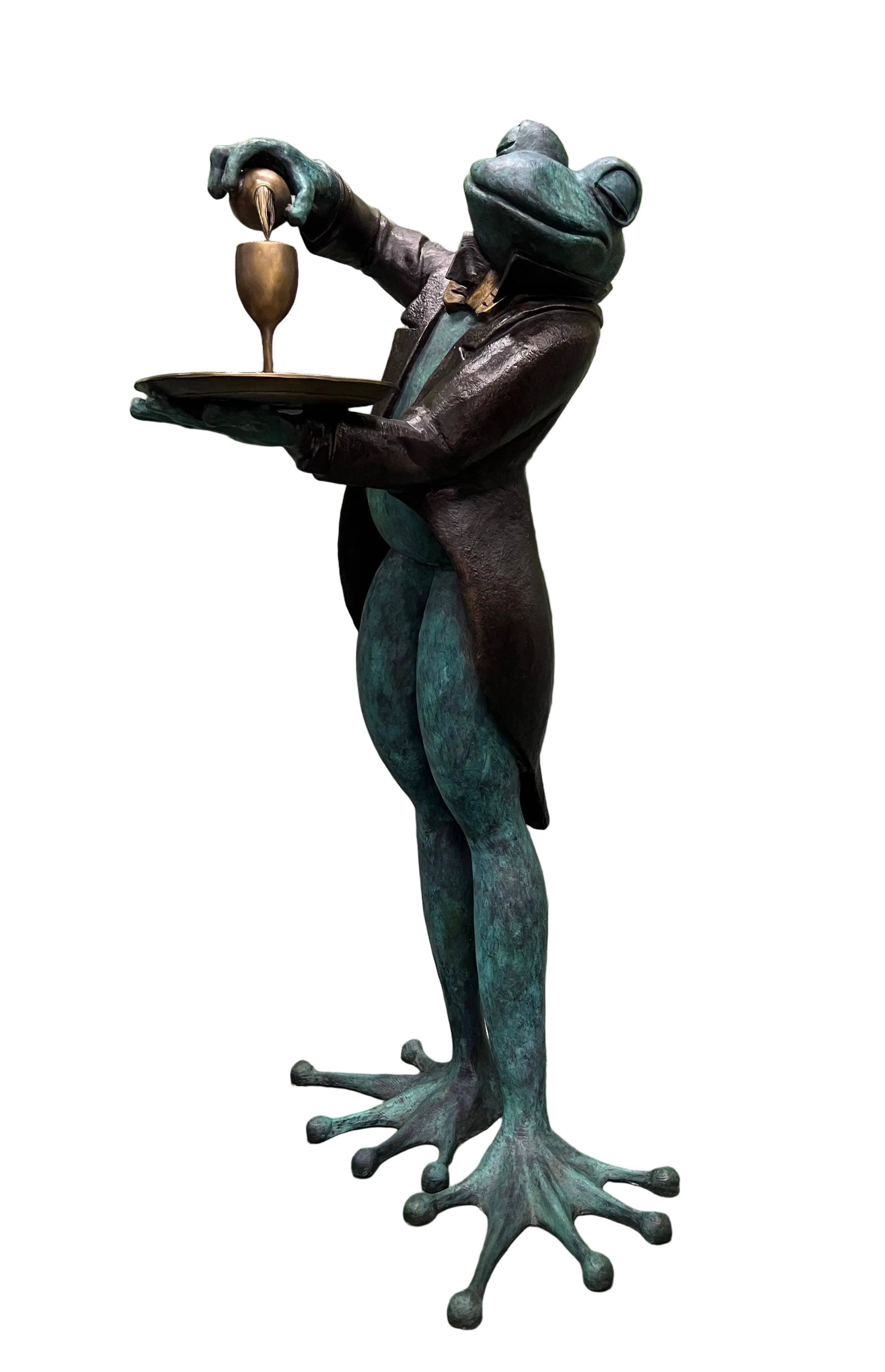 Monumental Frog Pouring Wine