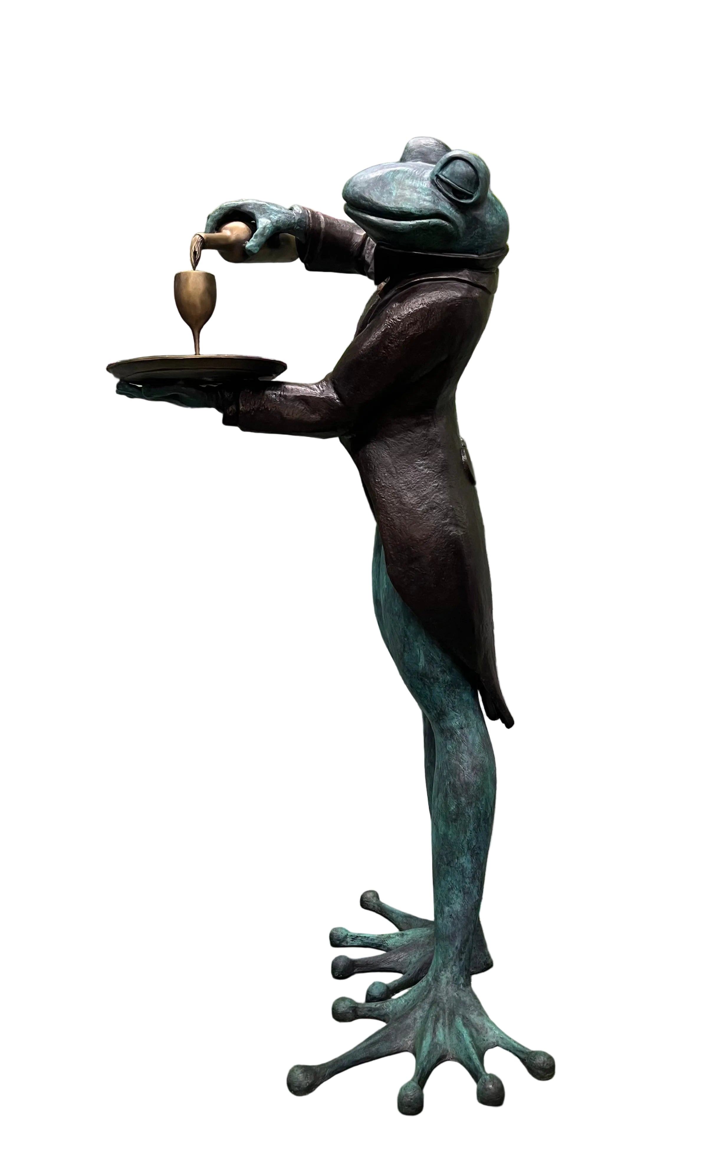Monumental Frog Pouring Wine