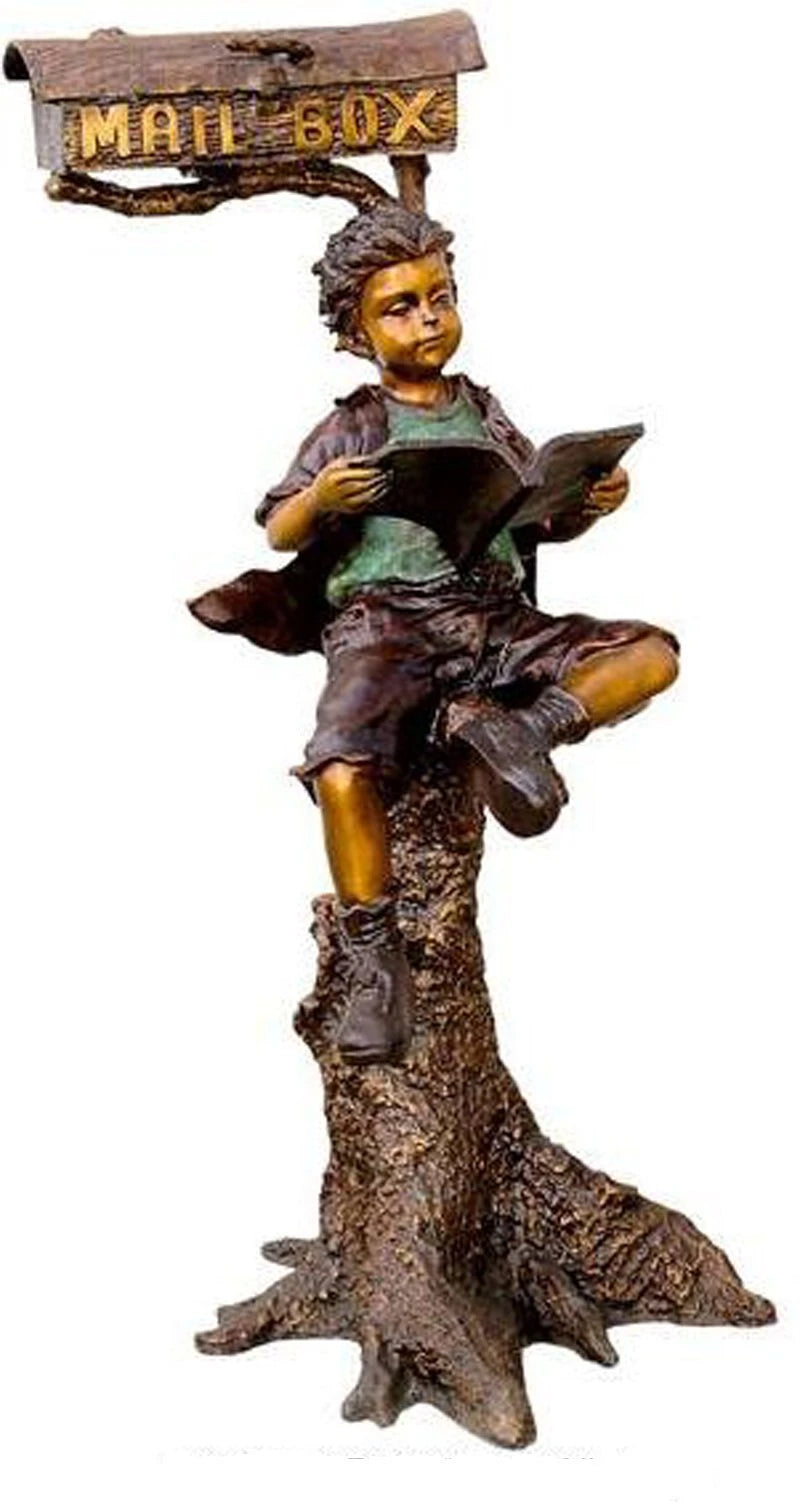 Mail-Box-Boy-Bronze-Statue