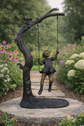 The Swing Bronze Statue