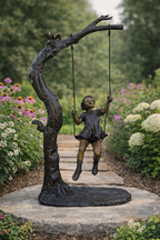 The Swing Bronze Statue