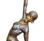Bronze Coin Dancer Statue