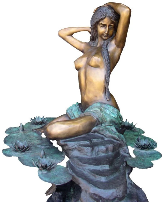 Elegant Woman on Rock