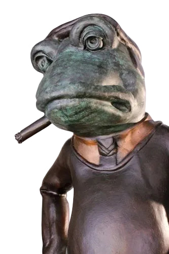 Golfing Frog with Cigar